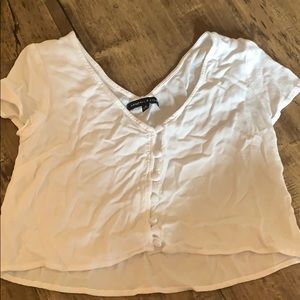 Kendall Kylie crop top with buttons